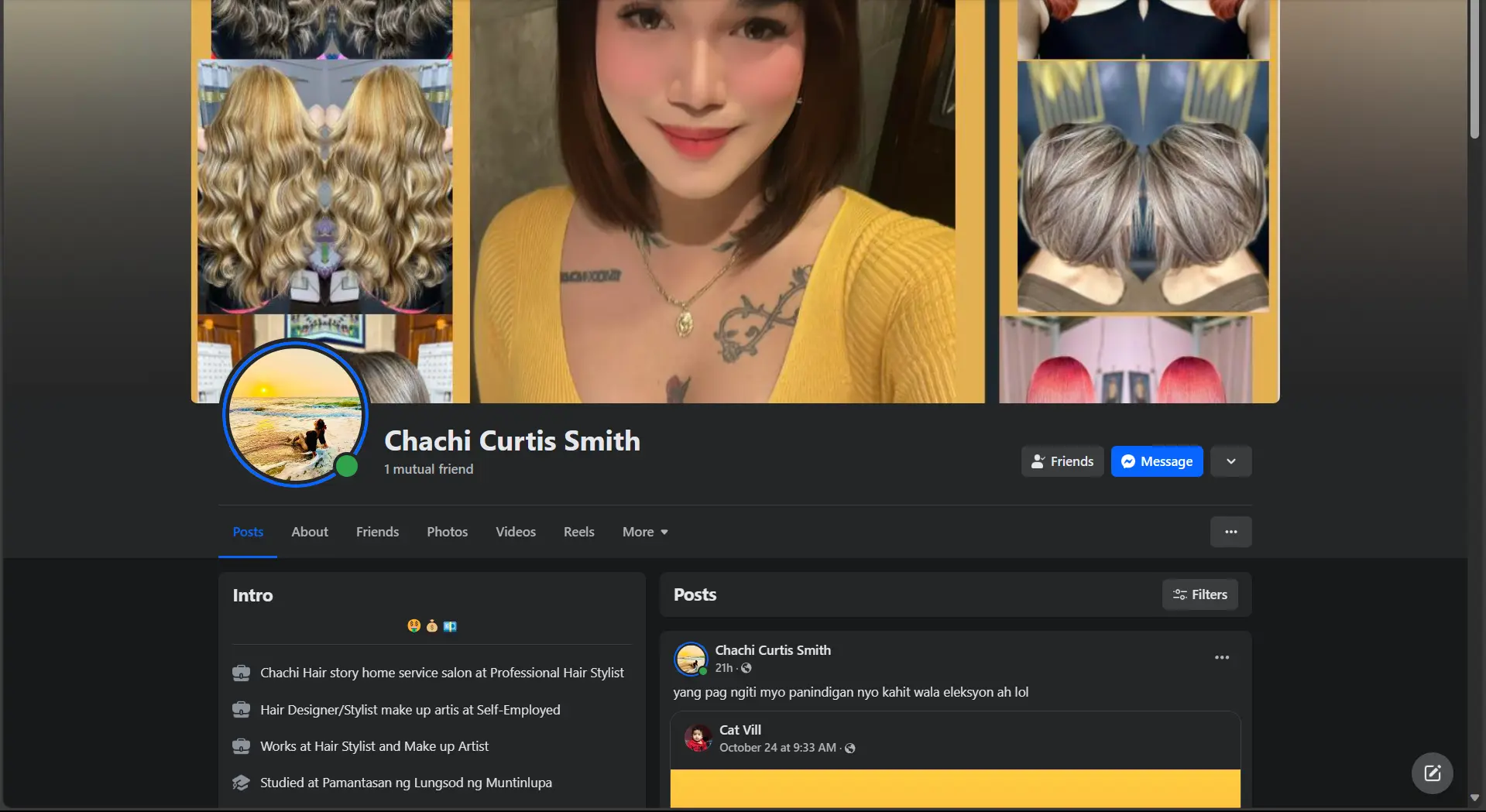 Chachi's Facebook Account