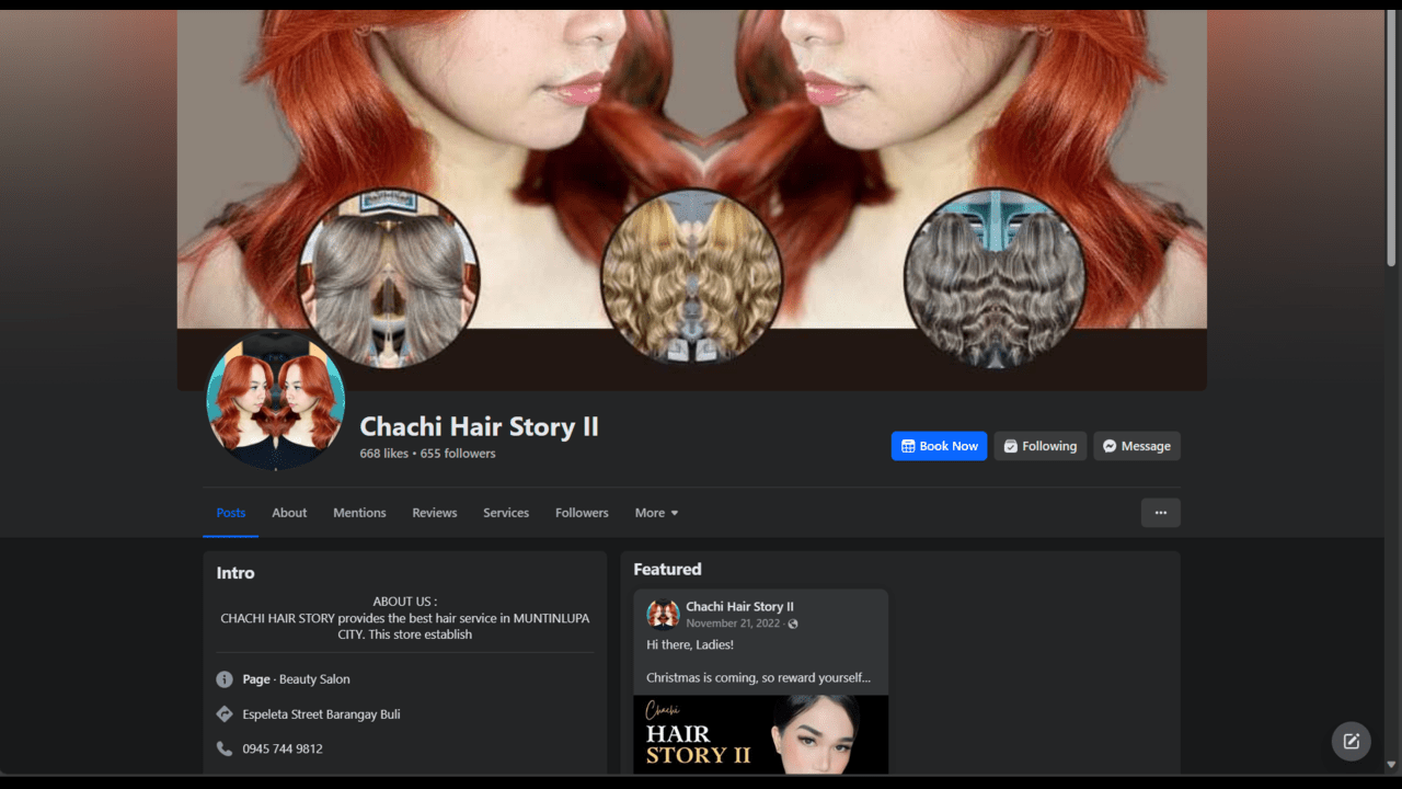 Chachi's Facebook Page