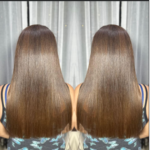 Rebond with Hair Color Service plus Keratin Brazilian Blowout