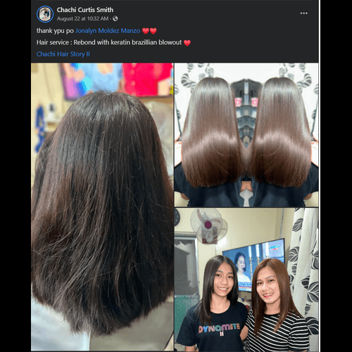 Brazilian keratin outlet rebond