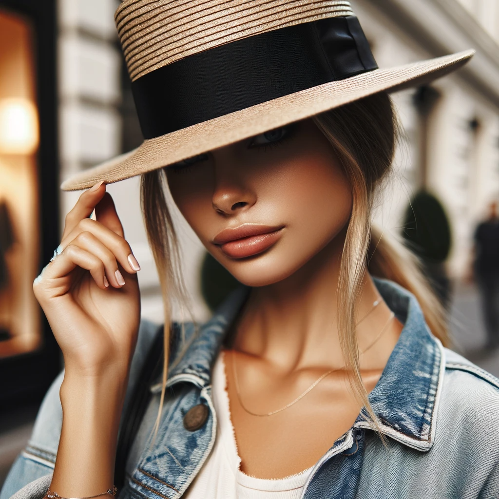 Wearing a Hat to Protect the Hair Against Sun Damage